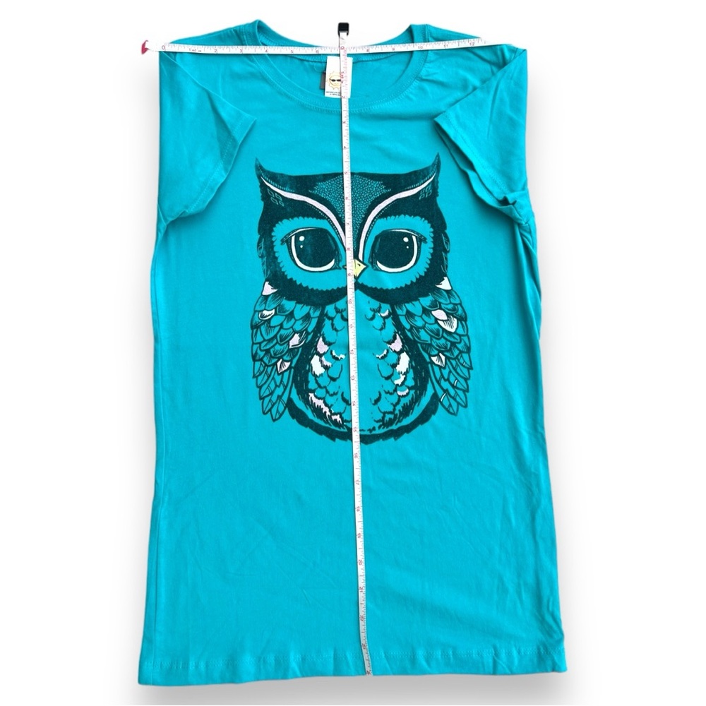 Fifth Sun Teal Owl Tee Girl